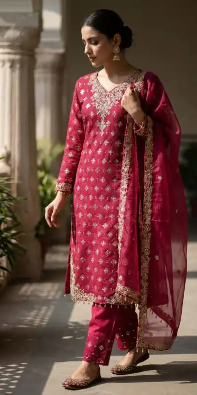ZSR 3158 Pink in Organza Silk Lace Work & Embroidery Work Salwar Suit . Get it for ₹2399. Delivery 4-6 Working Days. Shop now. | Jump Suits, Salwar suit, Casual Suits, Creative suits, Designer Suits, Palazzo Suits, Party Wear Suits, Patiala Suits, Straight Suits
