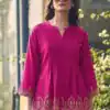 INLI Adaa 7.0 Pink in Rayon Cut Work & Embroidery Work Kurti . Introductory Price ₹1349. Delivery 4-6 Working Days. Shop now. | Kurti, Bollywood Kurti, Creative Kurtis, Designer Kurti, Party Wear Kurti, Selfie Kurti