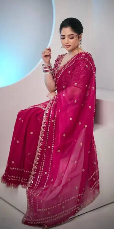 JR 664 Pink in Soft Space Silk Zari Work & Embroidery Work Saree. Available at ₹1949 only. Delivery 4-6 Working Days. Shop now. | Sarees, Bollywood Sarees, Creative Sarees, Designer Sarees, Embroidered Sarees, Ethnic Saree, Modern Digital sarees, Party Wear Sarees