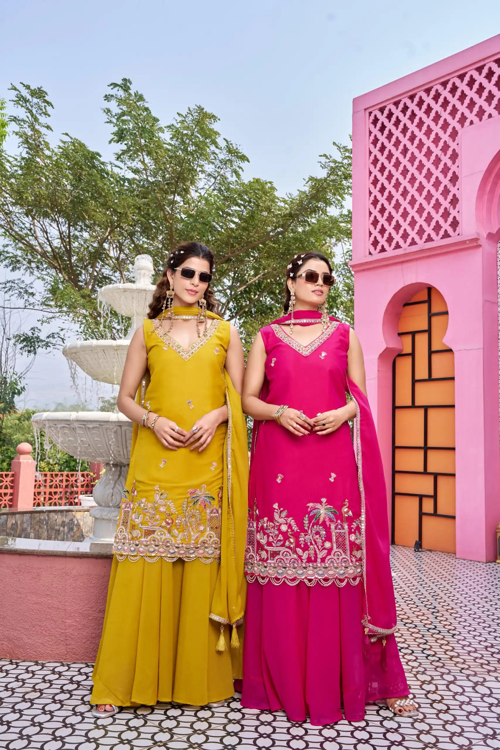 Ram 156 Pink Star Georgette Salwar Suit with Embroidery Work. Available at ₹2649 only. Delivery 4-6 Working Days. Shop now. | Jump Suits, Salwar suit, Casual Suits, Creative suits, Designer Suits, Palazzo Suits, Party Wear Suits, Patiala Suits, Straight Suits