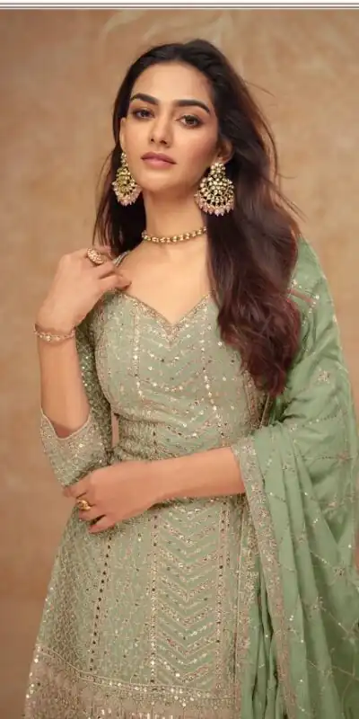 FC 7518 Pista Chinon Salwar Suit Perfect for Wedding, Party, Diwali, Durga Puja, Temple Visit – . Festive Deal ₹3099. Delivery 4-6 Working Days. | Jump Suits, Tops & Bottoms, Track Suits, Salwar suit, Casual Suits, Creative suits, Designer Suits, Palazzo Suits, Party Wear Suits, Patiala Suits, Straight Suits, Trendy Wear