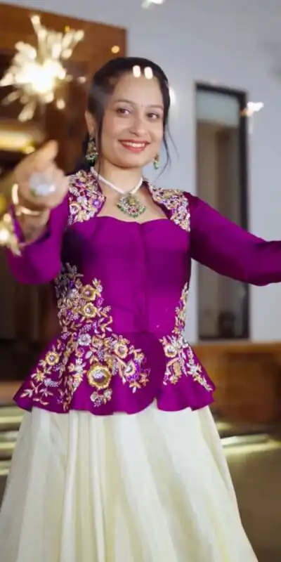 PC 558 Purple Chinon Lehenga Choli with Embroidery Work.Wedding, Party, Festive, Events, Best Price ₹2149. Delivery 4-6 Working Days. Shop now. | Lehenga, Bollywood Lehenga, Creative Lehenga, Designer Lehenga, Embroidered Lehenga, Party Wear Lehenga