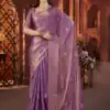 BT 3142 Purple Fandy Satin Silk Saree Perfect for Wedding, Party, Karwa Chauth, Reception, Pooja – . Festive Deal ₹1999. Delivery 4-6 Working Days. | Sarees, Bollywood Sarees, Creative Sarees, Designer Sarees, Embroidered Sarees, Ethnic Saree, Modern Digital sarees, Party Wear Sarees