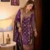 NSR 879 Purple Faux Georgette Salwar Suit with Embroidery Work. Available at ₹2399 only. Delivery 4-6 Working Days. Shop now. | Jump Suits, Tops & Bottoms, Track Suits, Salwar suit, Casual Suits, Creative suits, Designer Suits, Palazzo Suits, Party Wear Suits, Patiala Suits, Straight Suits, Trendy Wear