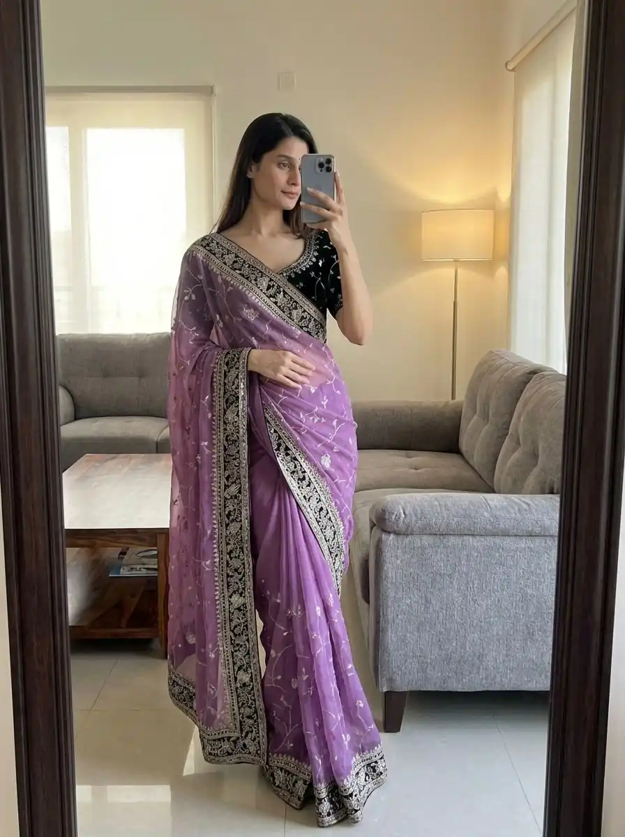 NC 5534 Moss Silk Saree Perfect for Wedding, Party, Ganesh Chaturthi, Karwa Chauth, Haldi – . Introductory Price ₹2049. Delivery 4-6 Working Days. | Sarees, Bollywood Sarees, Creative Sarees, Designer Sarees, Embroidered Sarees, Ethnic Saree, Modern Digital sarees, Party Wear Sarees