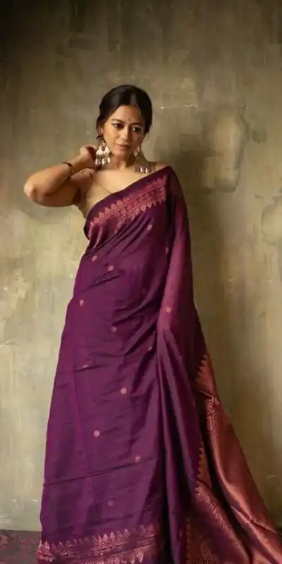 KP 6012 Purple in Soft Lichi Silk Lace Border & Lace Work Saree . Available at ₹1399 only. Delivery 4-6 Working Days. Shop now. | Sarees, Bollywood Sarees, Creative Sarees, Designer Sarees, Embroidered Sarees, Ethnic Saree, Modern Digital sarees, Party Wear Sarees