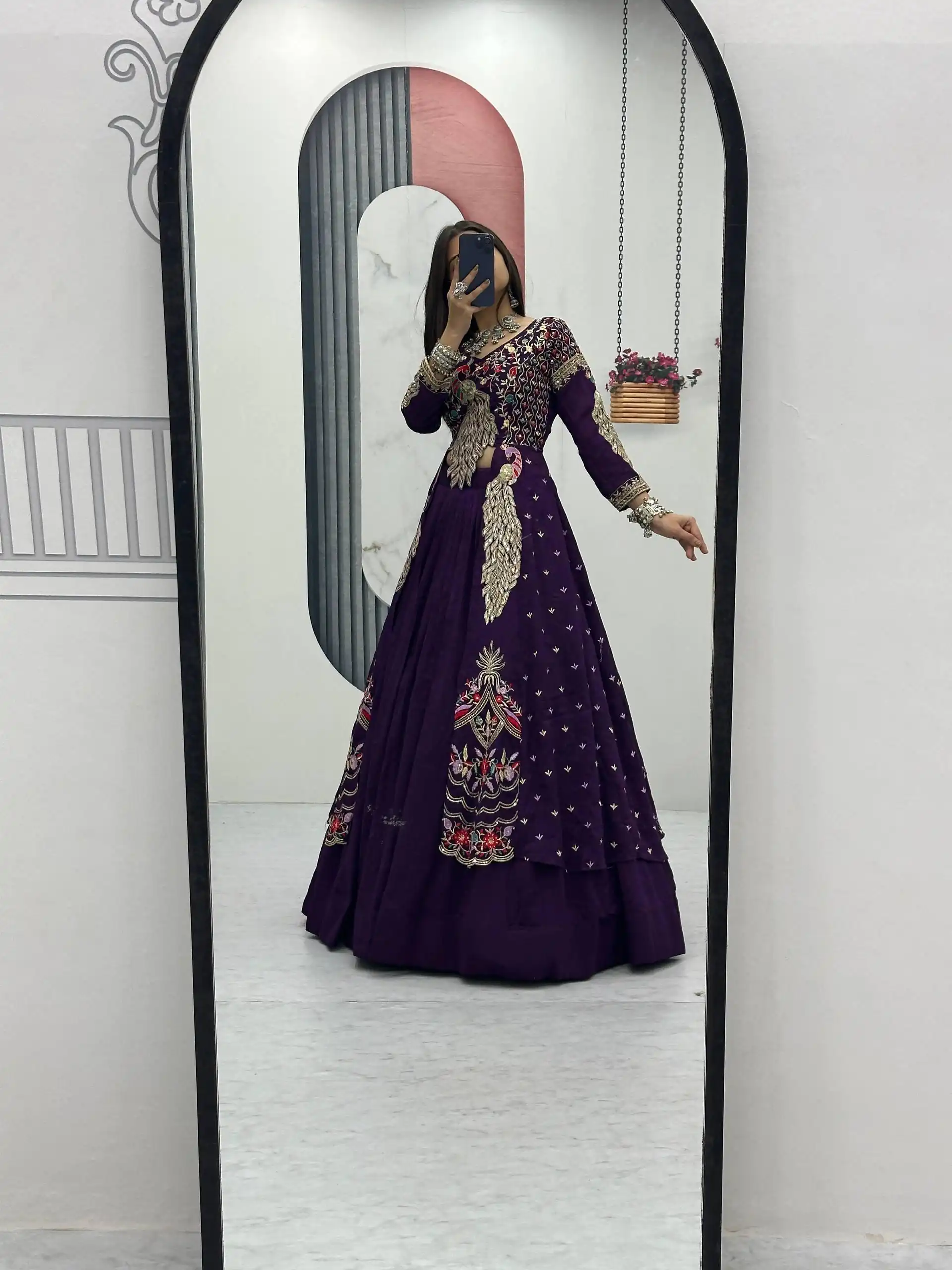 PC 528 Purple Color Vichitra Sequence Work Lehenga Choli Designer Work. Grab it for ₹2649. Delivery 4-6 Working Days. Shop now. | Lehenga, Bollywood Lehenga, Creative Lehenga, Designer Lehenga, Embroidered Lehenga, Party Wear Lehenga