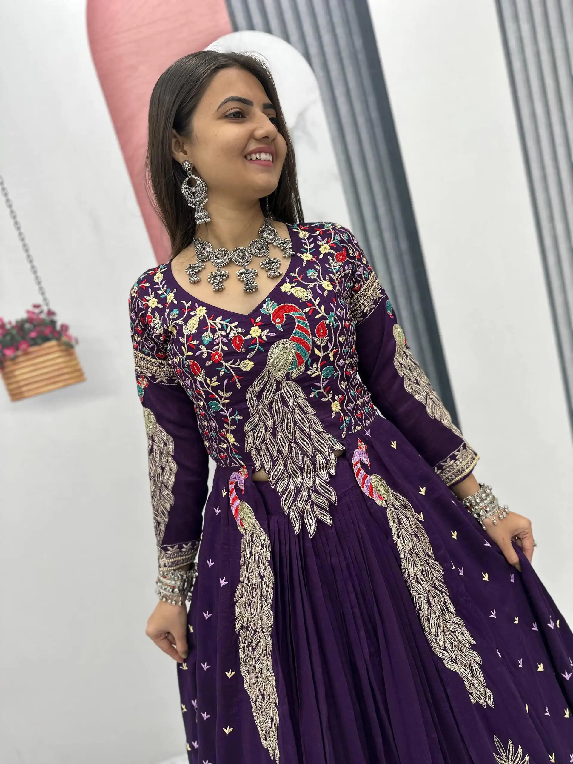 PC 528 Purple Color Vichitra Sequence Work Lehenga Choli Designer Work. Grab it for ₹2649. Delivery 4-6 Working Days. Shop now. | Lehenga, Bollywood Lehenga, Creative Lehenga, Designer Lehenga, Embroidered Lehenga, Party Wear Lehenga
