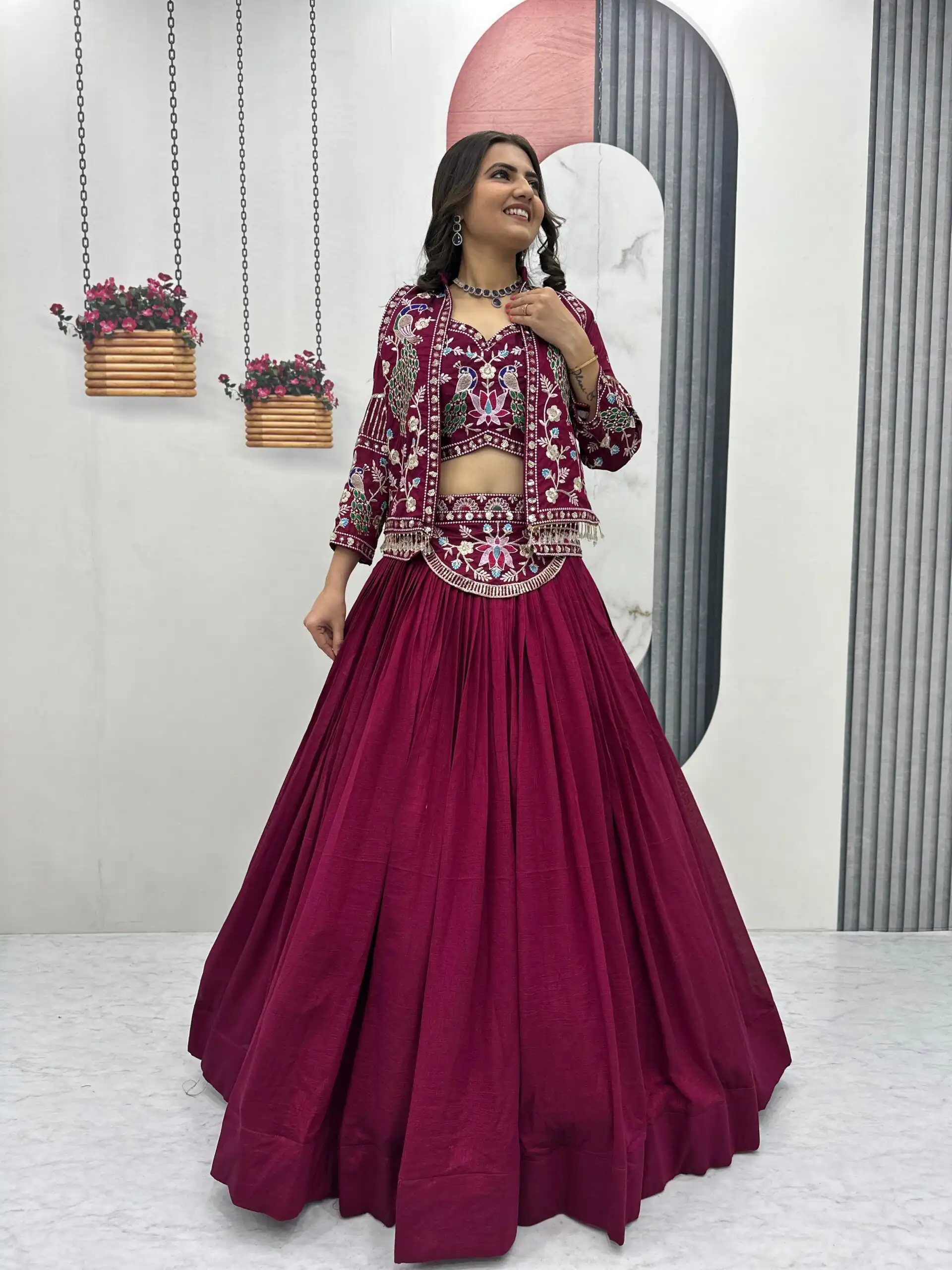 PC 559 Rani Pink Vichitra Silk Lehenga Choli. Perfect for Wedding, Party, Eid, Temple Visit, Mehendi – Affordable Price ₹3149. Delivery 4-6 Working Day | Lehenga, Bollywood Lehenga, Creative Lehenga, Designer Lehenga, Embroidered Lehenga, Party Wear Lehenga