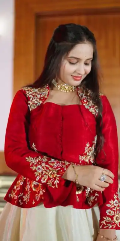 PC 558 Red Chinon Lehenga Choli with Embroidery Work.Wedding, Party, Festive, Events, Best Price ₹2149. Delivery 4-6 Working Days. Shop now. | Lehenga, Bollywood Lehenga, Creative Lehenga, Designer Lehenga, Embroidered Lehenga, Party Wear Lehenga