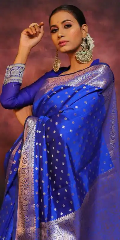 KPR 218 Royal Blue in Soft Lichi Silk Lace Border & Lace Work Saree . Exclusive Offer ₹1349. Delivery 4-6 Working Days. Shop now. | Sarees, Bollywood Sarees, Creative Sarees, Designer Sarees, Embroidered Sarees, Ethnic Saree, Modern Digital sarees, Party Wear Sarees