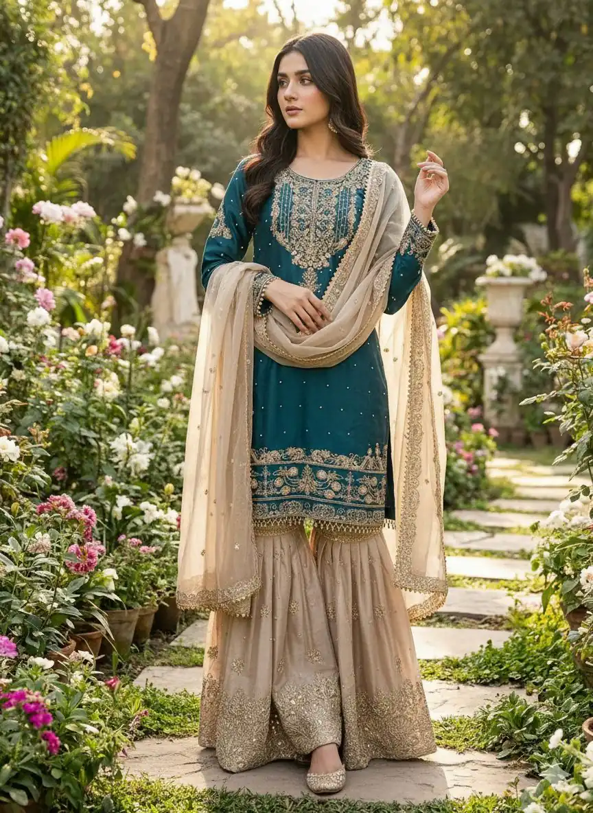 SR 1694 Teal Organza Silk Salwar Suit with Embroidery Work & Lace Work. Exclusive Offer ₹1999. Delivery 4-6 Working Days. Shop now. | Jump Suits, Salwar suit, Casual Suits, Creative suits, Designer Suits, Palazzo Suits, Party Wear Suits, Patiala Suits, Straight Suits