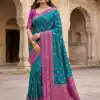 MB 6134 Teal in Color Pochampalli Silk Lace Work & Zari Work Saree . Get it for ₹2099. Delivery 4-6 Working Days. Shop now. | Sarees, Bollywood Sarees, Creative Sarees, Designer Sarees, Embroidered Sarees, Ethnic Saree, Modern Digital sarees, Party Wear Sarees