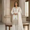 BE 444 White Color Organza Silk Salwar Suit with Embroidery Work. Special Price ₹2099. Delivery 4-6 Working Days. Shop now. | Jump Suits, Salwar suit, Casual Suits, Creative suits, Designer Suits, Palazzo Suits, Party Wear Suits, Patiala Suits, Straight Suits