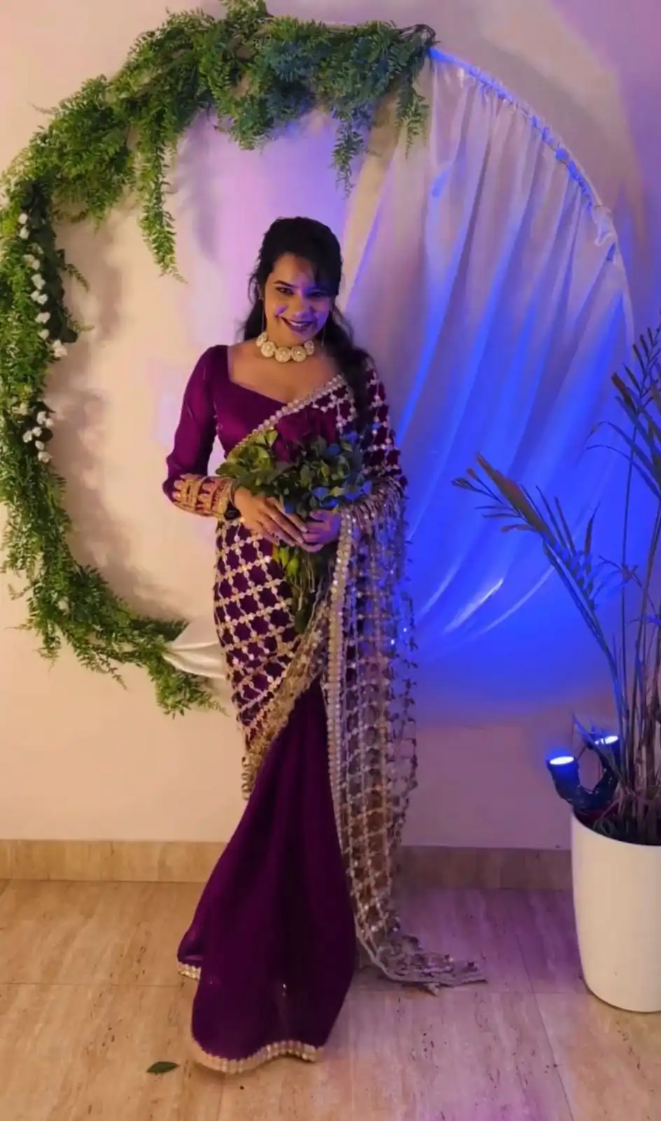 SRK 5322 Wine Fendy Silk Saree with Lace Work & Mirror Work. Wedding, Party, Festive, Events, Festive Deal ₹2499. Delivery 4-6 Working Days. Shop now. | Sarees, Bollywood Sarees, Creative Sarees, Designer Sarees, Embroidered Sarees, Ethnic Saree, Modern Digital sarees, Party Wear Sarees