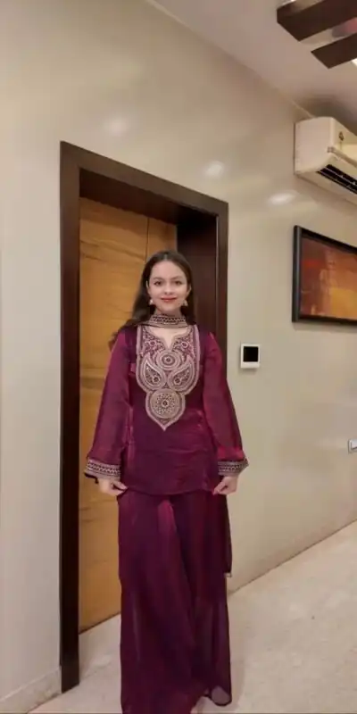 KD 1563 Wine in Wine Fendy Silk Thread Lace Work Salwar Suit . Exclusive Offer ₹1999. Delivery 4-6 Working Days. Shop now. | Jump Suits, Salwar suit, Casual Suits, Creative suits, Designer Suits, Palazzo Suits, Party Wear Suits, Patiala Suits, Straight Suits