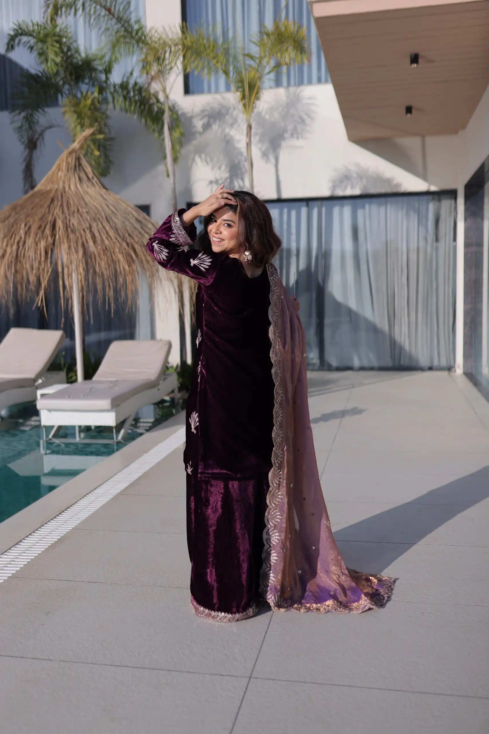 KA 1220 Wine Ice Velvet Salwar Suit with Embroidery Work & Zari Work. Exclusive Offer ₹2499. Delivery 4-6 Working Days. Shop now. | Jump Suits, Salwar suit, Casual Suits, Creative suits, Designer Suits, Palazzo Suits, Party Wear Suits, Patiala Suits, Straight Suits