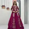 PC 528 Wine Color Vichitra Sequence Work Lehenga Choli Designer Work. Grab it for ₹2649. Delivery 4-6 Working Days. Shop now. | Lehenga, Bollywood Lehenga, Creative Lehenga, Designer Lehenga, Embroidered Lehenga, Party Wear Lehenga
