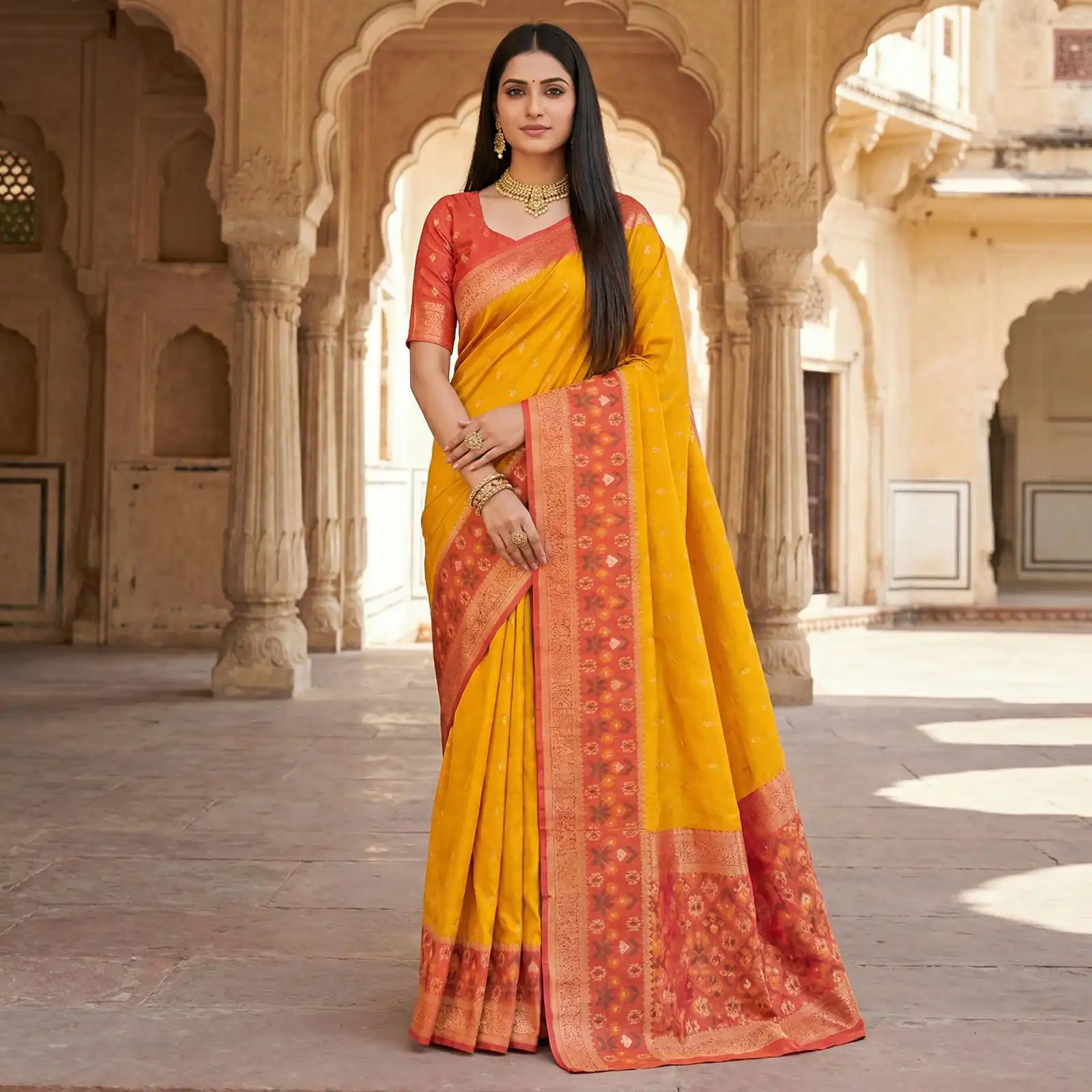 MB 6140 Yellow in Color Pochampalli Silk Lace Work & Zari Work Saree . Get it for ₹2049. Delivery 4-6 Working Days. Shop now. | Sarees, Bollywood Sarees, Creative Sarees, Designer Sarees, Embroidered Sarees, Ethnic Saree, Modern Digital sarees, Party Wear Sarees