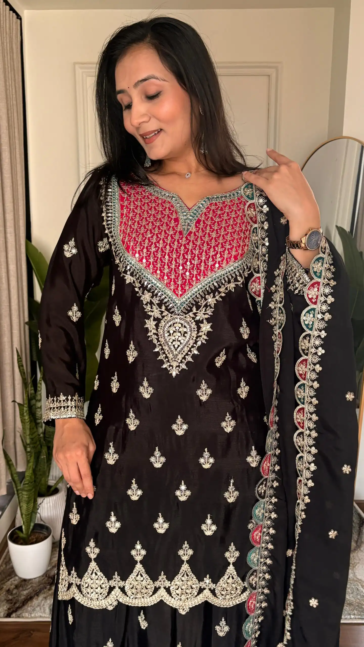 WW G 6000 Black Viscous Chinon Salwar Suit with Lace Work & Embroidery Work. Exclusive Offer ₹2499. Delivery 4-6 Working Days. Shop now. | Jump Suits, Salwar suit, Casual Suits, Creative suits, Designer Suits, Palazzo Suits, Party Wear Suits, Patiala Suits, Straight Suits