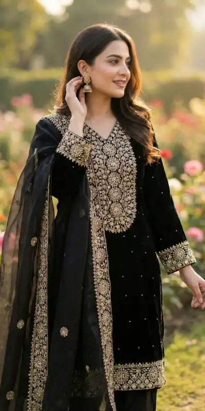 JF 040 Black Fendy Silk Salwar Suitwith Embroidery Work & Lace Work. Now at just ₹2049. Delivery 4-6 Working Days. Shop now. | Jump Suits, Salwar suit, Casual Suits, Creative suits, Designer Suits, Palazzo Suits, Party Wear Suits, Patiala Suits, Straight Suits