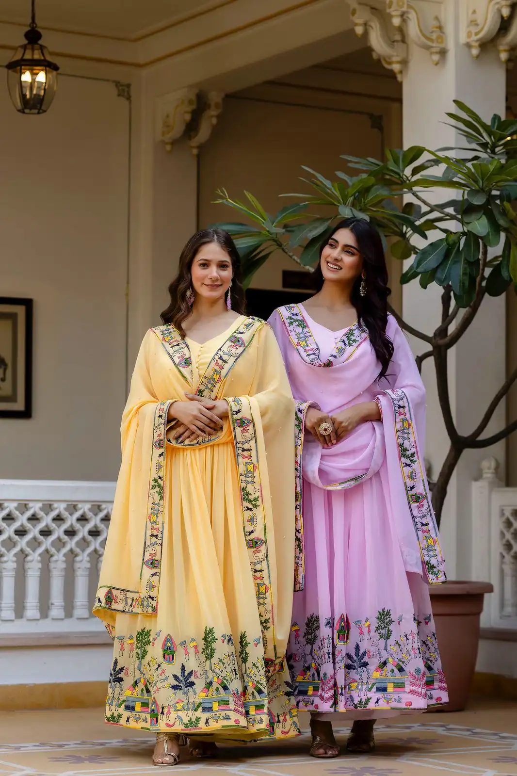 RR 41 Yellow Faux Georgette Gown Perfect for Wedding, Party, Makar Sankranti, Karwa Chauth, Ethnic Day – . Now at just ₹2599. Delivery 4-6 Working D | Gowns, Bollywood Gowns, Creative Gowns, Designer Gowns, Embroidered Gowns, Party Wear Gowns