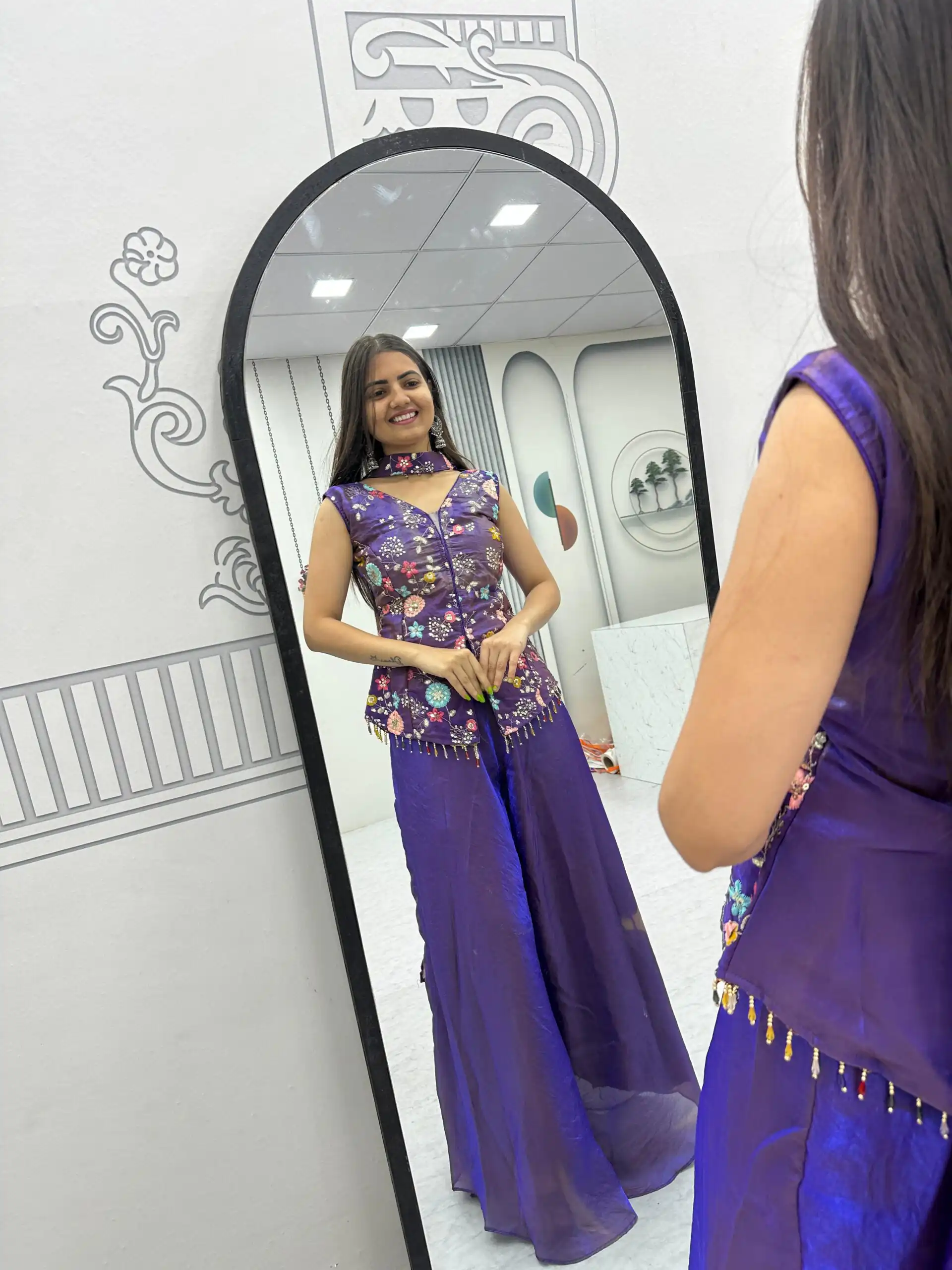 PC 551 Purple Tissue Simmer Salwar Suit with Embroidery Work. Affordable Price ₹2549. Delivery 4-6 Working Days. Shop now. | Jump Suits, Salwar suit, Casual Suits, Creative suits, Designer Suits, Palazzo Suits, Party Wear Suits, Patiala Suits, Straight Suits