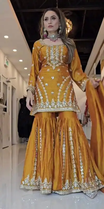 ND 5036 Yellow Color Chinon Silk Salwar Suit with Embroidery Work. Online Get it for ₹2149. Delivery 4-6 Working Days. Shop now. | Jump Suits, Salwar suit, Casual Suits, Creative suits, Designer Suits, Palazzo Suits, Party Wear Suits, Patiala Suits, Straight Suits