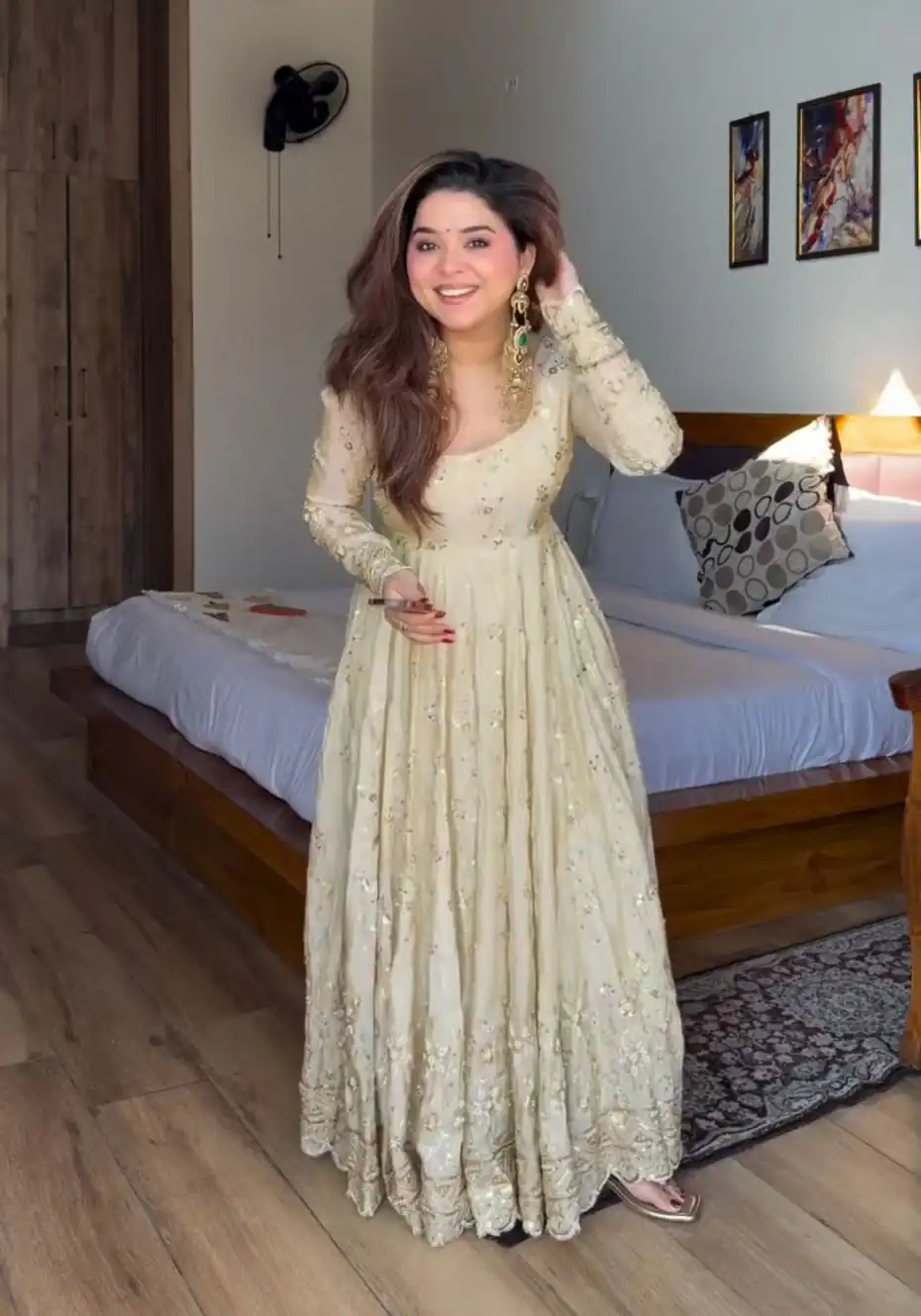 WW 1253 Cream Color Chinon Silk Sequence Lace Work Gown. Online Affordable Price ₹2549. Delivery 4-6 Working Days. Shop now. | Gowns, Bollywood Gowns, Creative Gowns, Designer Gowns, Embroidered Gowns, Party Wear Gowns