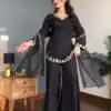 MF 499 Black Natural Crep Silk Salwar Suit with Embroidery Work & Lace Work. Introductory Price ₹1899. Delivery 4-6 Working Days. Shop now. | Jump Suits, Tops & Bottoms, Track Suits, Salwar suit, Casual Suits, Creative suits, Designer Suits, Palazzo Suits, Party Wear Suits, Patiala Suits, Straight Suits, Trendy Wear