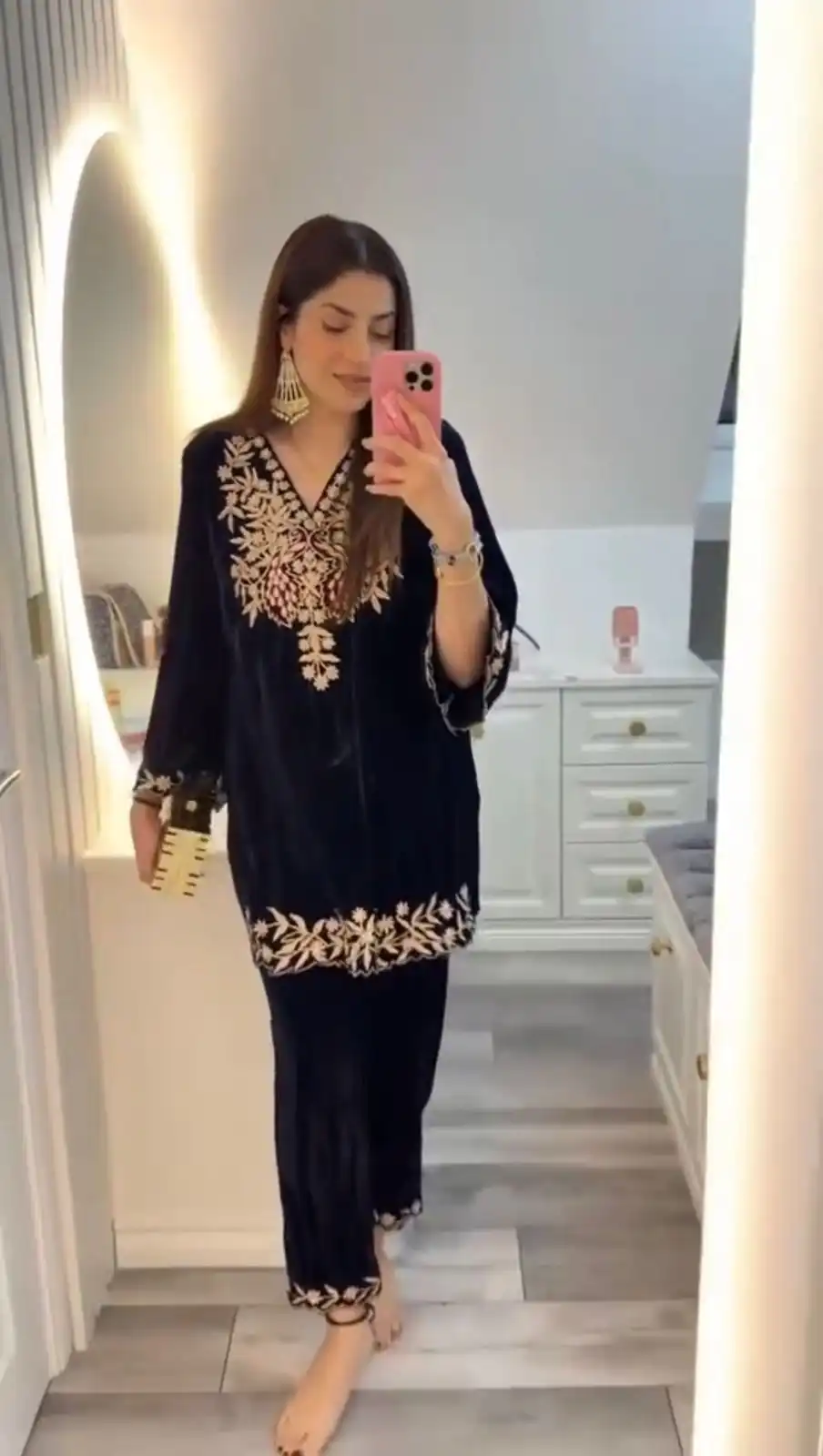 LG 2037 Black in Velvet Embroidery Work Salwar Suit. Wedding, Party, Festive, Events Get it for ₹1799. Delivery 4-6 Working Days. Shop now. | Jump Suits, Tops & Bottoms, Track Suits, Salwar suit, Casual Suits, Creative suits, Designer Suits, Palazzo Suits, Party Wear Suits, Patiala Suits, Straight Suits, Trendy Wear