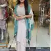 BB 53 Blue Crap Silk Dhoti Suit. Perfect for Wedding, Party, Anniversary, Holi, Temple Visit – Available at ₹2599 only. Delivery 4-6 Working Days. | Jump Suits, Salwar suit, Casual Suits, Creative suits, Designer Suits, Palazzo Suits, Party Wear Suits, Patiala Suits, Straight Suits