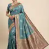 MB 13 Blue Color Smooth Satin Gold Butta Zari Work Saree. Online Special Price ₹2149. Delivery 4-6 Working Days. Shop now. | Sarees, Bollywood Sarees, Creative Sarees, Designer Sarees, Embroidered Sarees, Ethnic Saree, Modern Digital sarees, Party Wear Sarees