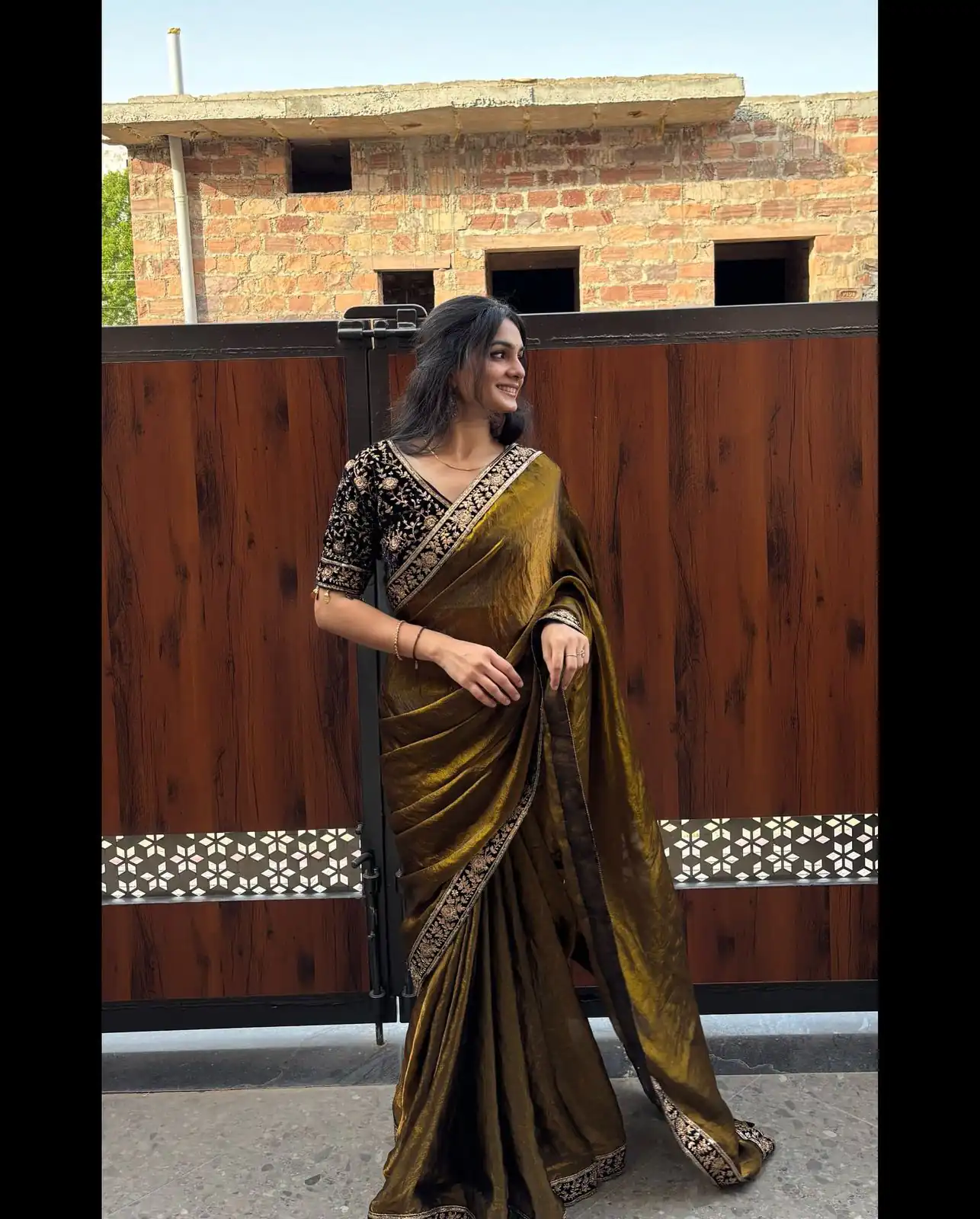 NC 5438 Brown Color Space Silk Saree with Embroidery Work & Zari Work. Best Price ₹2449. Delivery 4-6 Working Days. Shop now. | Sarees, Bollywood Sarees, Creative Sarees, Designer Sarees, Embroidered Sarees, Ethnic Saree, Modern Digital sarees, Party Wear Sarees