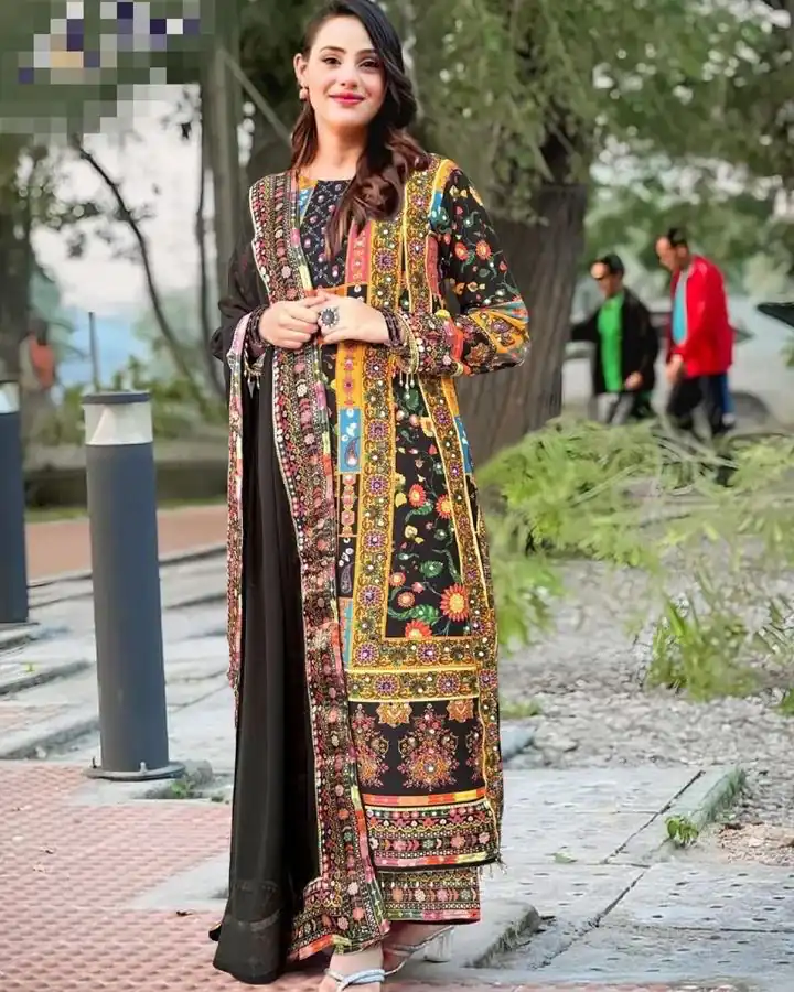 ST 113 Black Georgette Salwar Suit Perfect for Wedding, Party, Lohri, Pooja, Cultural Events – . Get it for ₹1899. Delivery 4-6 Working Days. Shop n | Jump Suits, Salwar suit, Casual Suits, Creative suits, Designer Suits, Palazzo Suits, Party Wear Suits, Patiala Suits, Straight Suits