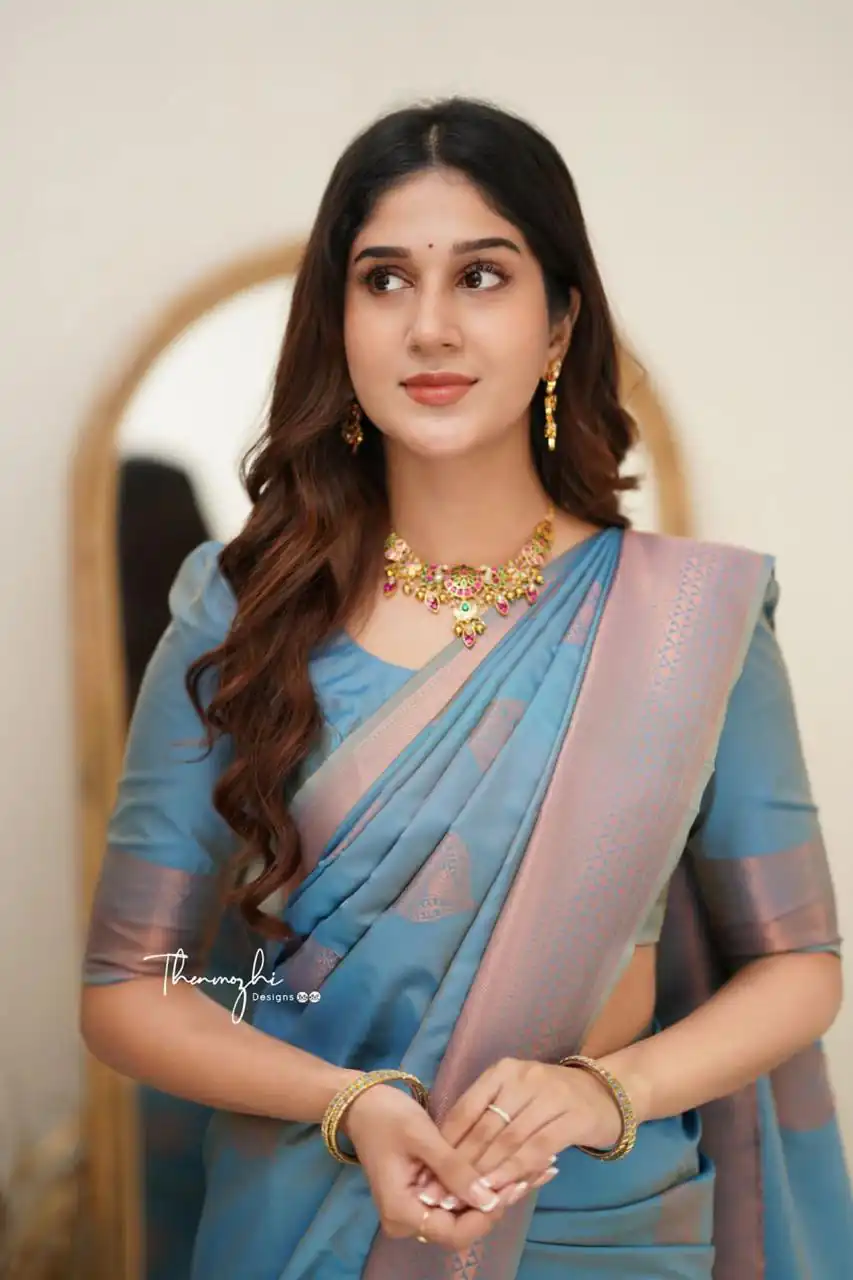 KP 6015 Blue Soft Lichi Silk Saree with Lace Border & Lace Work. Special Price ₹1349. Delivery 4-6 Working Days. Shop now. | Sarees, Bollywood Sarees, Creative Sarees, Designer Sarees, Embroidered Sarees, Ethnic Saree, Modern Digital sarees, Party Wear Sarees