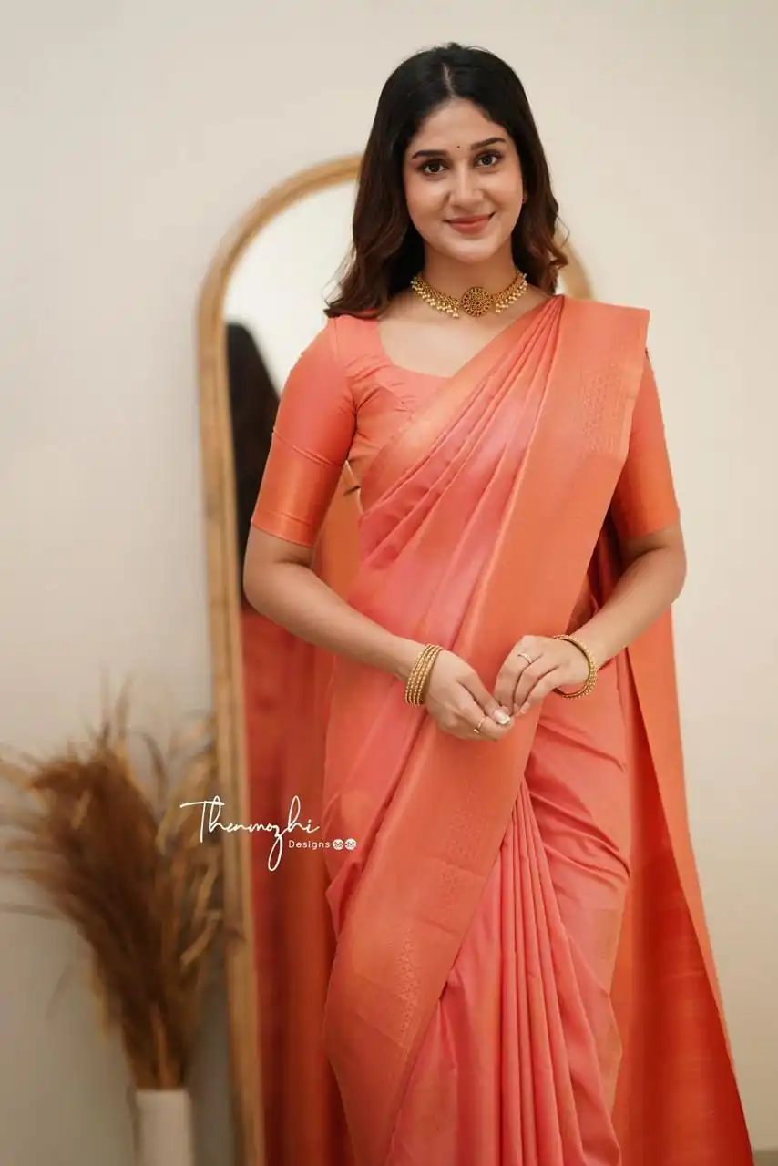 KP 6015 Peach Soft Lichi Silk Saree with Lace Border & Lace Work. Special Price ₹1349. Delivery 4-6 Working Days. Shop now. | Sarees, Bollywood Sarees, Creative Sarees, Designer Sarees, Embroidered Sarees, Ethnic Saree, Modern Digital sarees, Party Wear Sarees