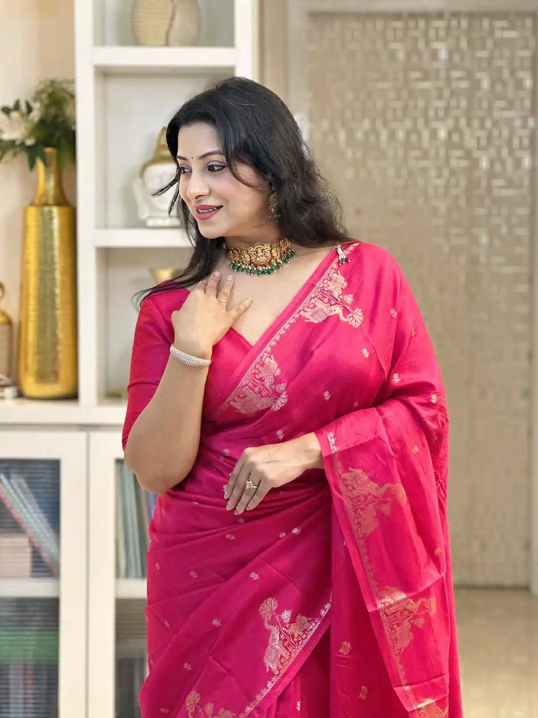 KP 6085 Red Pink Lichi Silk Saree with Lace Border & Lace Work. Special Price ₹1449. Delivery 4-6 Working Days. Shop now. | Sarees, Bollywood Sarees, Creative Sarees, Designer Sarees, Embroidered Sarees, Ethnic Saree, Modern Digital sarees, Party Wear Sarees