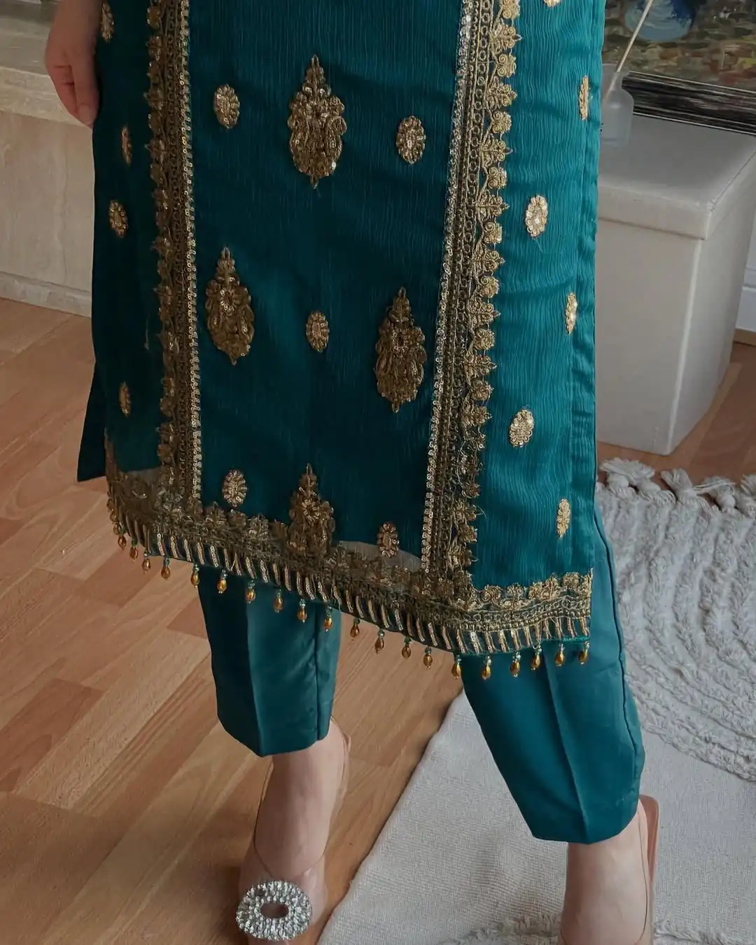 MD 3042 Teal Chinon Silk Salwar Suit with Embroidery Work & Lace Work. Affordable Price ₹2049. Delivery 4-6 Working Days. Shop now. | Jump Suits, Salwar suit, Casual Suits, Creative suits, Designer Suits, Palazzo Suits, Party Wear Suits, Patiala Suits, Straight Suits