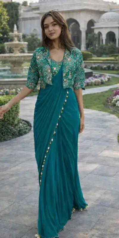 BB 59 Firozi Crep Silk Saree. Perfect for Wedding, Party, Pongal, Reception, Housewarming – Introductory Price ₹2399. Delivery 4-6 Working | Sarees, Bollywood Sarees, Creative Sarees, Designer Sarees, Embroidered Sarees, Ethnic Saree, Modern Digital sarees, Party Wear Sarees