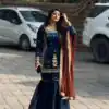 ZC 8010 Blue Zimmy Silk Salwar Suit with Lace Work & Embroidery Work. Affordable Price ₹2049. Delivery 4-6 Working Days. Shop now. | Jump Suits, Salwar suit, Casual Suits, Creative suits, Designer Suits, Palazzo Suits, Party Wear Suits, Patiala Suits, Straight Suits
