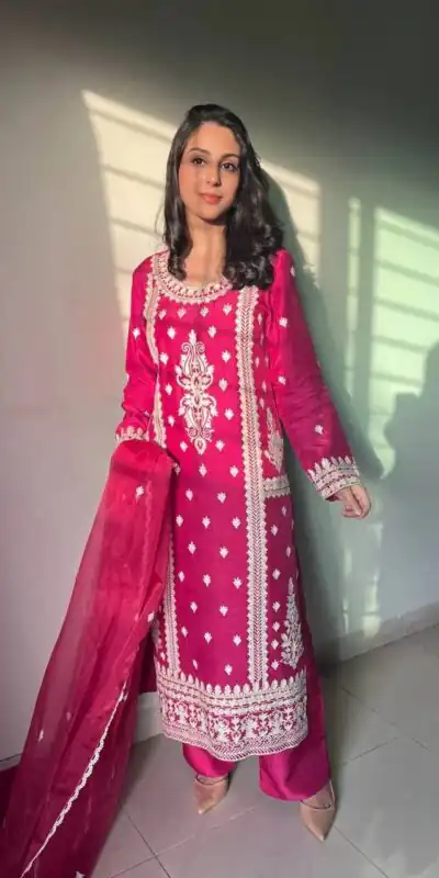Z 9282 Pink in Color Jam Cotton Embroidery Work Salwar Suit . Available at ₹2099 only. Delivery 4-6 Working Days. Shop now. | Jump Suits, Salwar suit, Casual Suits, Creative suits, Designer Suits, Palazzo Suits, Party Wear Suits, Patiala Suits, Straight Suits