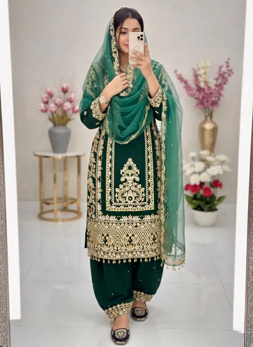 KF 1716 Green in Color Faux Georgette Embroidery Work Salwar Suit . Exclusive Offer ₹2099. Delivery 4-6 Working Days. Shop now. | Jump Suits, Tops & Bottoms, Track Suits, Salwar suit, Casual Suits, Creative suits, Designer Suits, Palazzo Suits, Party Wear Suits, Patiala Suits, Straight Suits, Trendy Wear