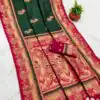 MB 1013 Green Color Paithani silk Saree with Zari Work & Lace Work. Festive Deal ₹2399. Delivery 4-6 Working Days. Shop now. | Sarees, Bollywood Sarees, Creative Sarees, Designer Sarees, Embroidered Sarees, Ethnic Saree, Modern Digital sarees, Party Wear Sarees