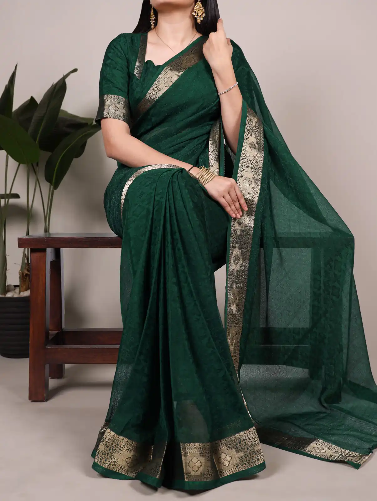 YNF 7911 Green Poly Shimmer Saree Perfect for Wedding, Party, Ganesh Chaturthi, Bridal Wear, Temple Visit –. Available at ₹1499 only. Delivery 4-6 Workin | Sarees, Bollywood Sarees, Creative Sarees, Designer Sarees, Embroidered Sarees, Ethnic Saree, Modern Digital sarees, Party Wear Sarees