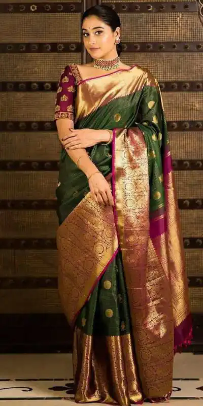 KPR 030 Green Color Soft Lichi Silk Saree with Lace Border & Lace Work. Best Price ₹1499. Delivery 4-6 Working Days. Shop now. | Sarees, Bollywood Sarees, Creative Sarees, Designer Sarees, Embroidered Sarees, Ethnic Saree, Modern Digital sarees, Party Wear Sarees