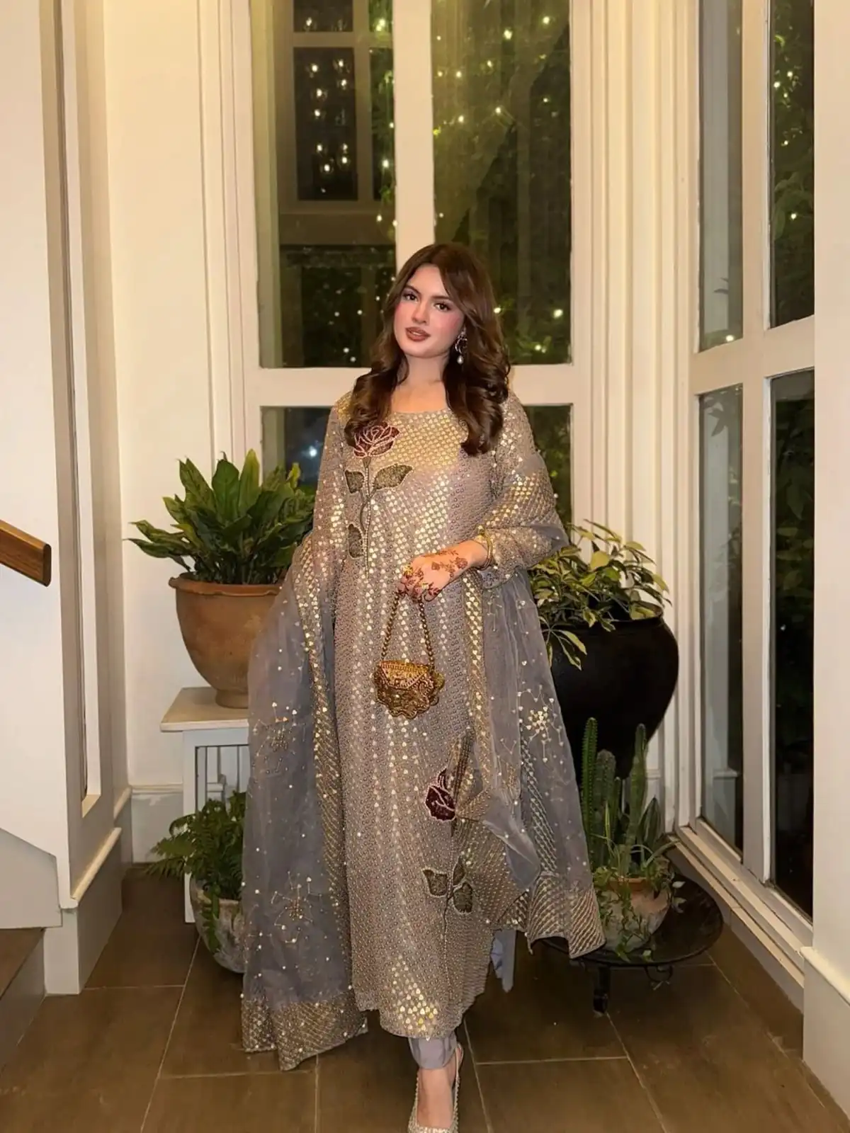 ST 1162 Grey in Faux Georgette Sequins Work & Embroidery Work Salwar Suit . Get it for ₹1999. Delivery 4-6 Working Days. Shop now. | Jump Suits, Salwar suit, Casual Suits, Creative suits, Designer Suits, Palazzo Suits, Party Wear Suits, Patiala Suits, Straight Suits