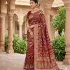 MS 546 Maroon in Color Banarasi Silk Zari Work All Over Saree . Available at ₹1649 only. Delivery 4-6 Working Days. Shop now. | Sarees, Bollywood Sarees, Creative Sarees, Designer Sarees, Embroidered Sarees, Ethnic Saree, Modern Digital sarees, Party Wear Sarees