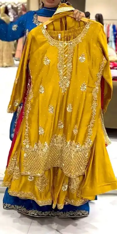 NF 1249 Mustered Color Chinon Silk Salwar Suit with Embroidery Work. Online Get it for ₹2149. Delivery 4-6 Working Days. Shop now. | Jump Suits, Salwar suit, Casual Suits, Creative suits, Designer Suits, Palazzo Suits, Party Wear Suits, Patiala Suits, Straight Suits