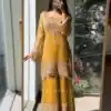 SR 1705 Mustered Fendy Silk Salwar Suit Perfect for Wedding, Party, Cultural Events, Sangeet, Housewarming – . Grab it for ₹2449. Delivery 4-6 Working Da | Jump Suits, Salwar suit, Casual Suits, Creative suits, Designer Suits, Palazzo Suits, Party Wear Suits, Patiala Suits, Straight Suits